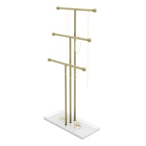 3-Tier Jewellery Stand–Modern Metal Holder for Necklaces, Earrings, Accessories