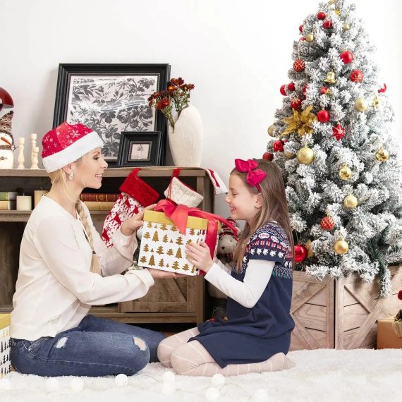 Wooden Christmas Tree Collar Box, Rustic Holiday Tree Skirt Alternative